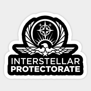 Interstellar Protectorate White Sticker